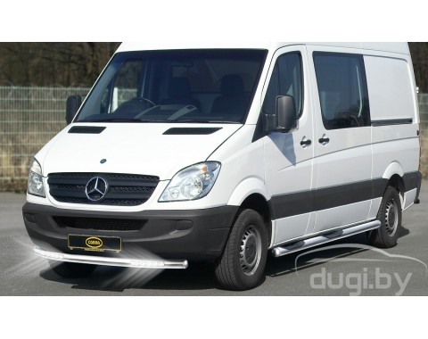 Одинарная труба "Cobra" с Led подсветкой для Sprinter 